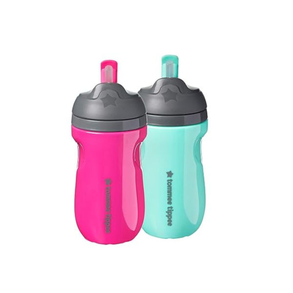 Tommee Tippee Insulated 9 Oz Spill Proof Straw Cups Fashion
