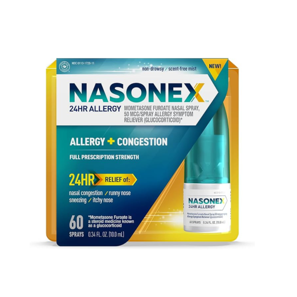 Nasonex 24HR Non Drowsy Mometasone Furoate Allergy Medicine Nasal Spray on Sale