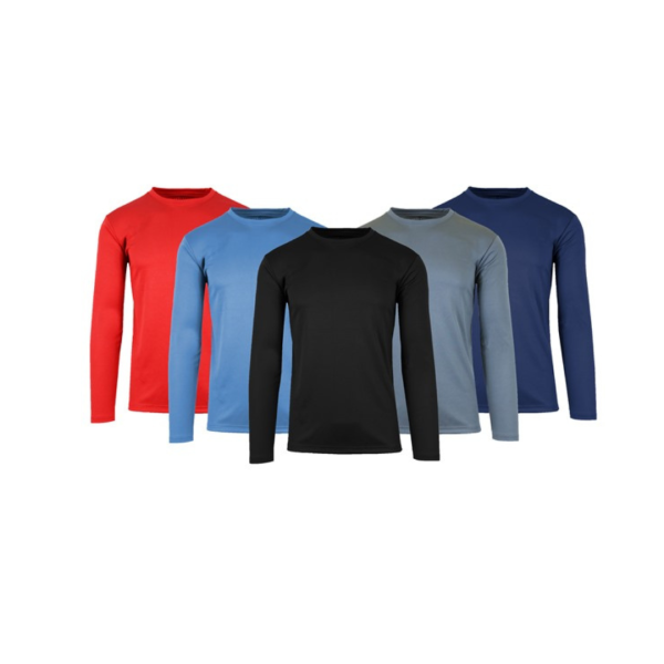 4-Pack Kick Start Gear Men s Moisture Wicking Crew Neck Shirt For Cheap