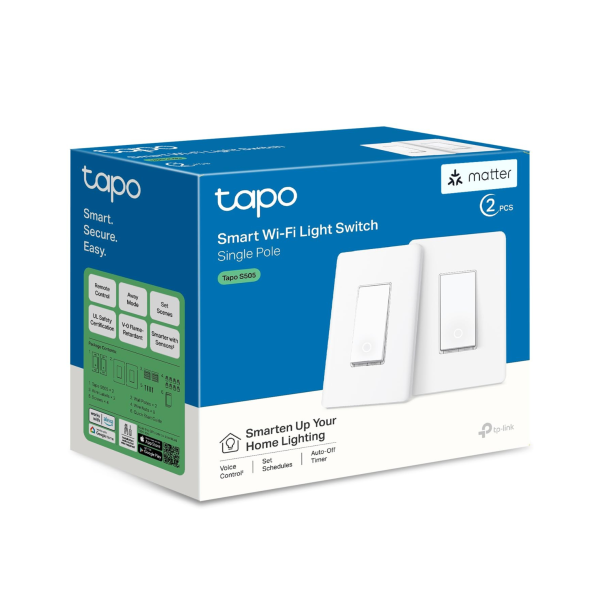 2-Pack TP-Link Tapo Matter Smart Light Switch Fashion