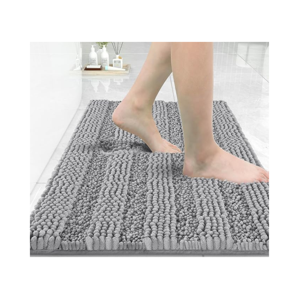 Yimobra Chenille Striped Thick & Soft Shaggy Microfiber Bathroom Rug Mat Hot on Sale