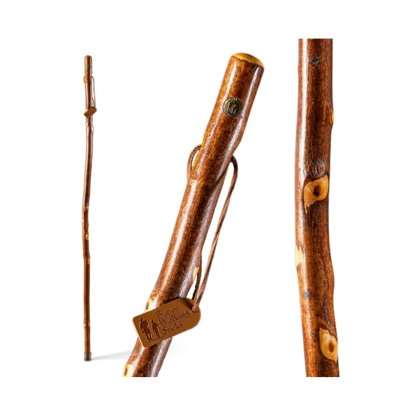Brazos Rustic Wood Walking Stick Hawthorn Traditional Style Handle Online now
