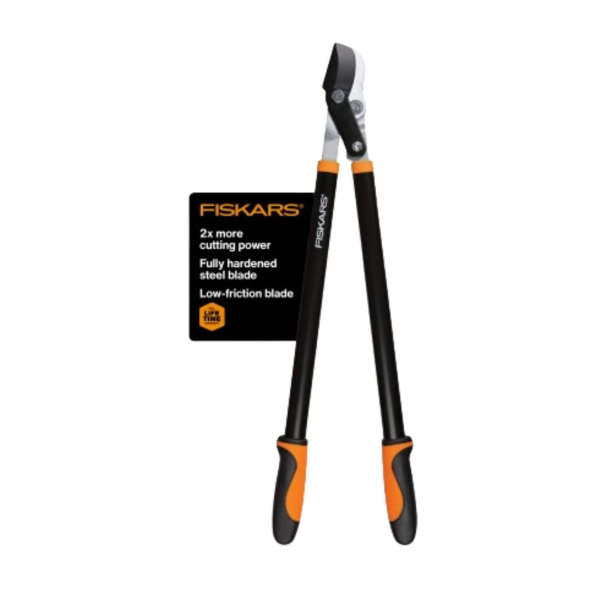 Fiskars 28  Power-Lever Steel Blade Garden Bypass Lopper and Tree Trimmer Online Hot Sale