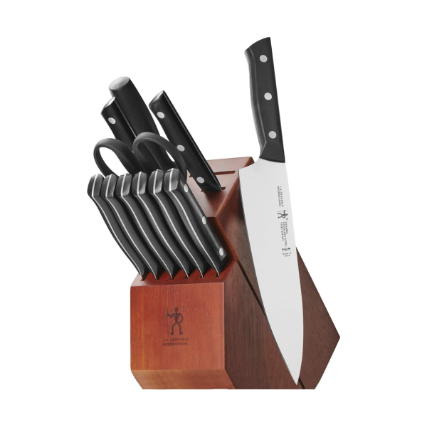 12-Piece J.A. Henckels International Dynamic Knife Block Set Online Hot Sale