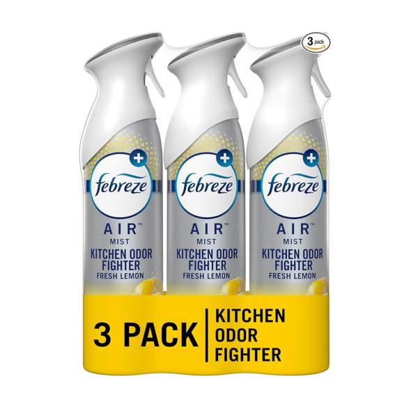 3-Pack 8.8-Oz Febreze Air Freshener Spray (Fresh Lemon Scent) For Cheap