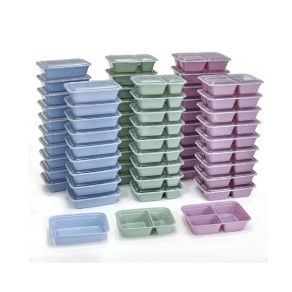 60-Count Mainstays Meal Prep Food Storage Containers w  Clear Lids Cheap