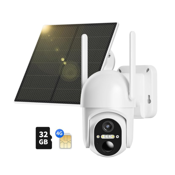 Ebitcam 4G LTE Cellular 2K Live View Solar Security Camera Kit For Discount