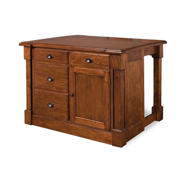 Aspen Rustic Cherry Kitchen Island by Home Styles on Sale