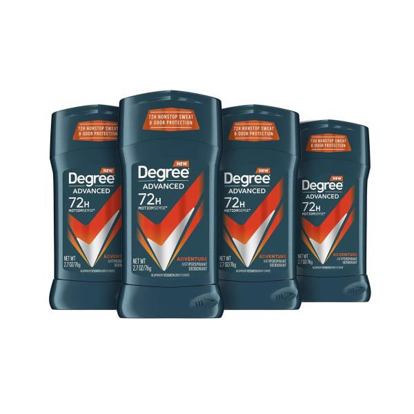 4 Pack Of Degree Men’s 72-Hour Antiperspirant Deodorant Adventure Sticks Online Hot Sale