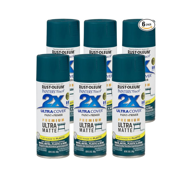 6 Cans of Rust-Oleum Painter’s Touch 2X Ultra Cover Spray Paint Cheap