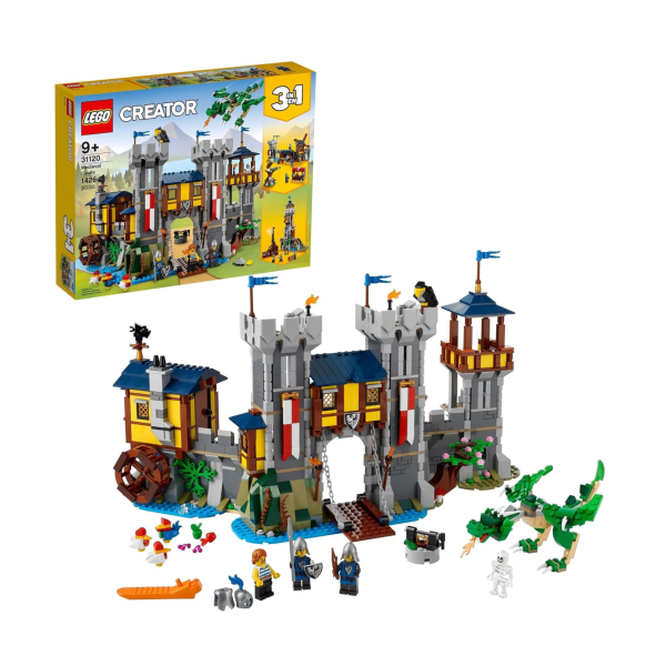 1426-Piece LEGO Creator 3-in-1 Medieval Castle Building Set Hot on Sale