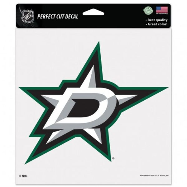 Dallas Stars Decal 8x8 Perfect Cut Color Fashion