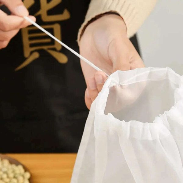 100 Mesh Soy Milk Wine Filter Bag Nut Milk Bag Tea Coffee Oil Yogurt Filter Net Mesh Kitchen Food Reusable Nylon Filter Bags Online Sale - Image 4