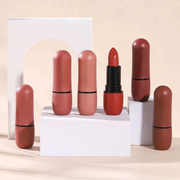 Lip Glaze 6 Colors Moisture Lipstick Waterproof Non-stick Cup Lipstick 1pcs Velvet Matte Lipstick Cosmetics Soft Fog Lip Gloss on Sale - Image 3